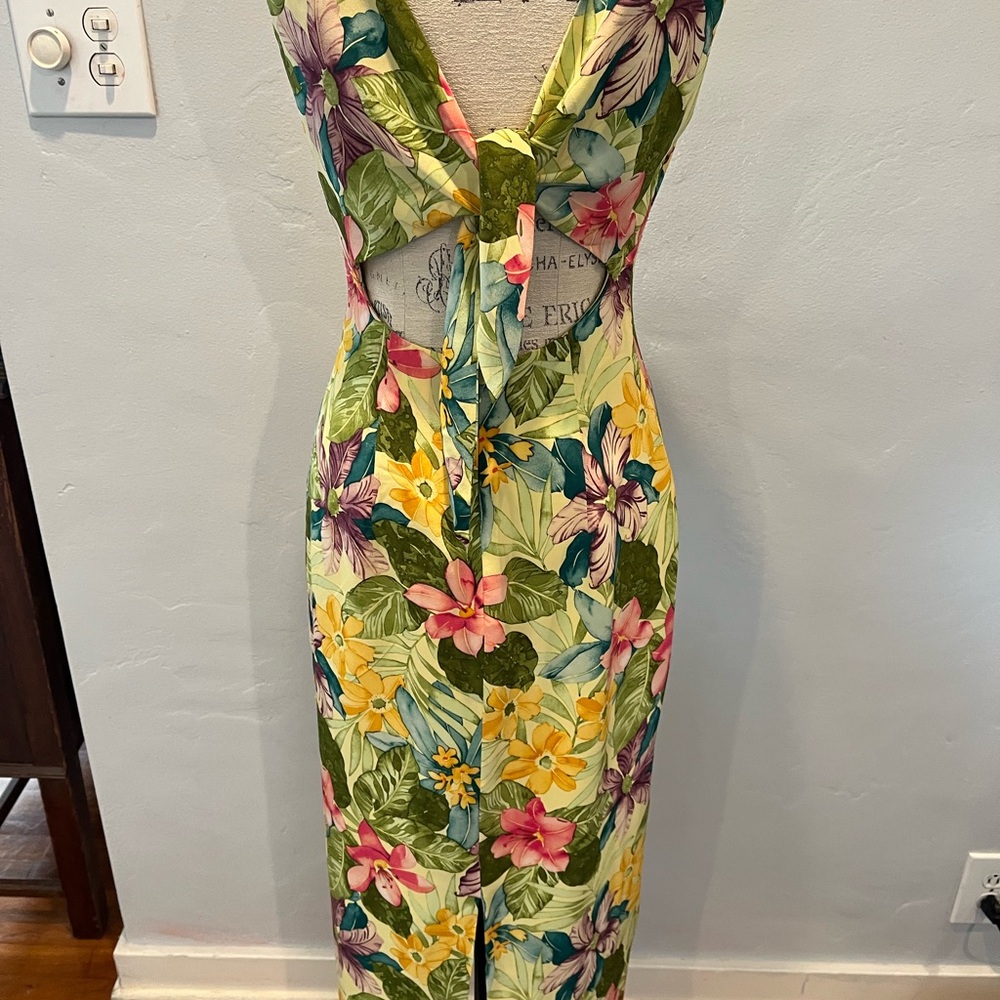 Maggy London Silk Dress Size 4 - Picture 6 of 9